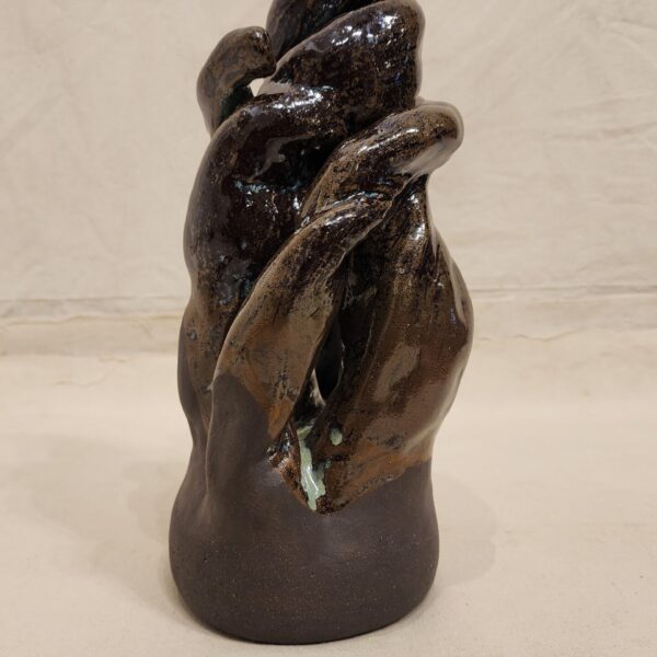 Brown Ceramic Sculpture - Image 2