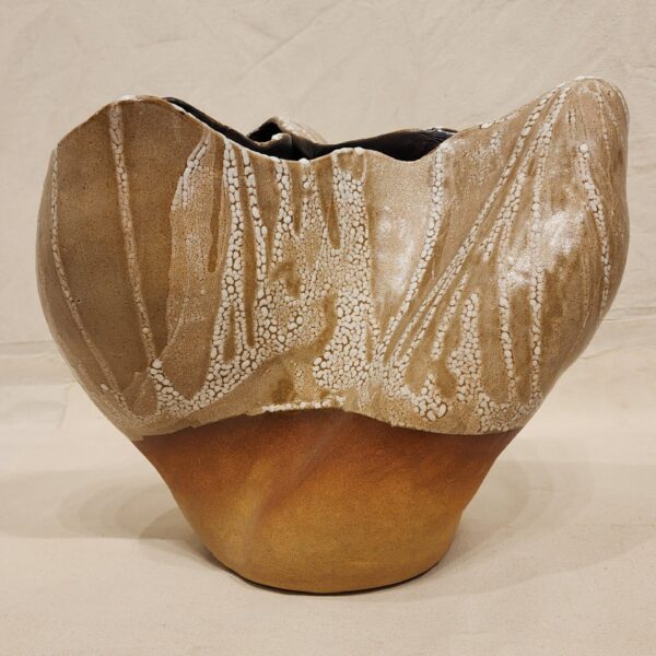Cerimic Sculpture Light Brown& White
