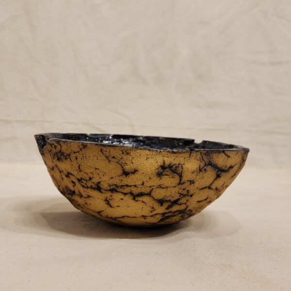 Small Bowl Blue & Off White