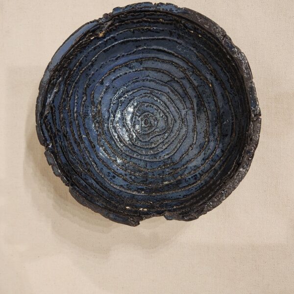 Small Bowl Blue & Off White - Image 2