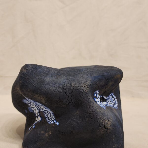Blue & White Doted Cube