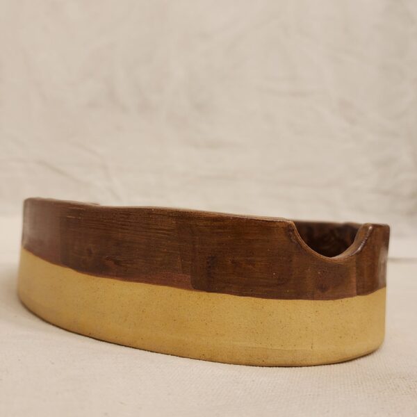 Brown & White Serving Platter