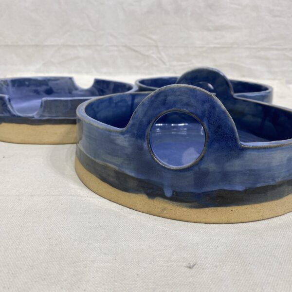 Blue Cerimic platter (set-3) - Image 2