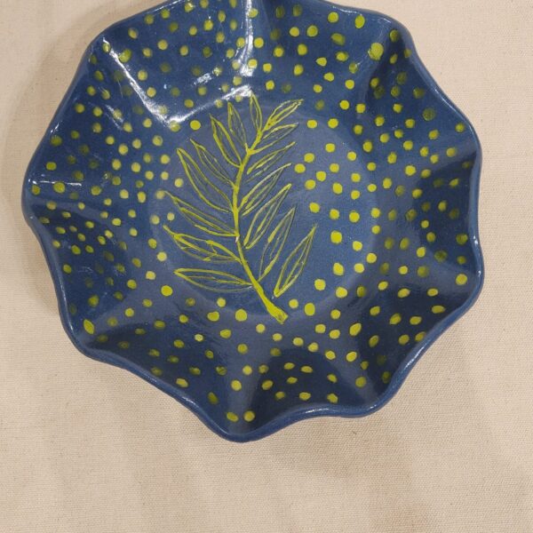 Blue & Green Doted Small Plate
