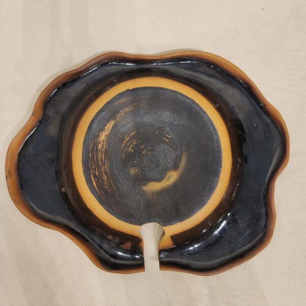 Black & Brown Medium Plate