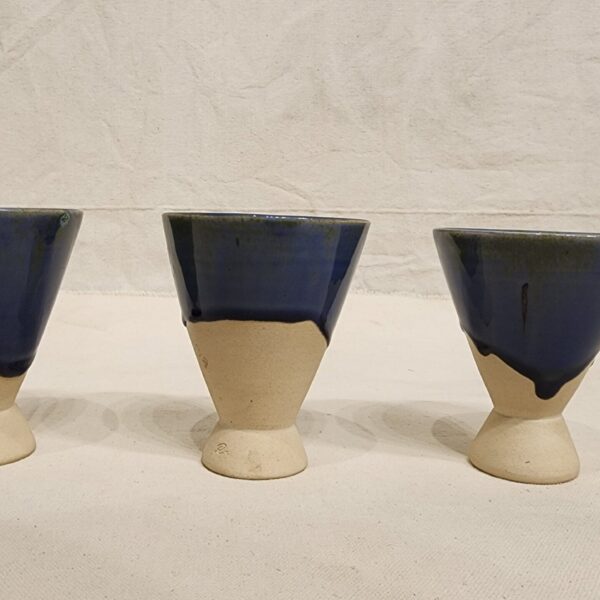 Blue & White Wine Glass - Image 2