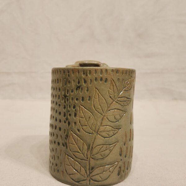 Big Mug With Leaf Pattern - Image 2