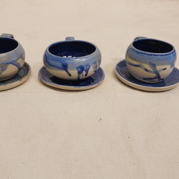 Blue Cerimic tea Cups (set-3)