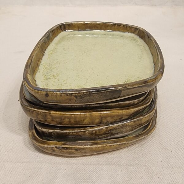 Green Cerimic Platter (Set-5)