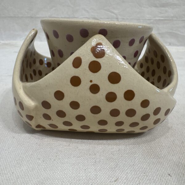 Dotted cup and bowl - Image 2